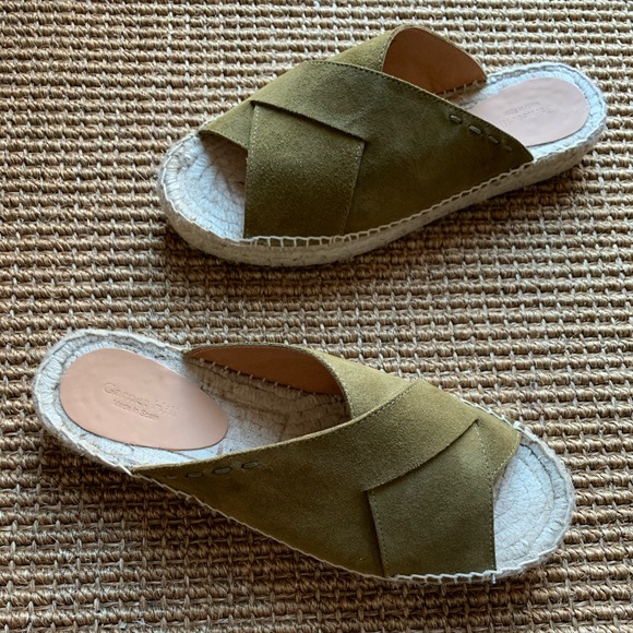 Suede espadrille green - Picture 2 of 4